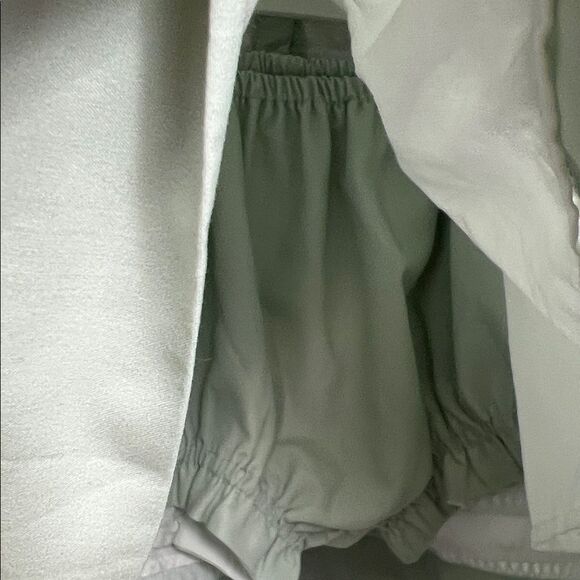 Busy Bees Smocks sage green puff sleeve dress with matching diaper cover size 3T - Picture 7 of 16